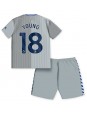 Everton Ashley Young #18 Ausweichtrikot für Kinder 2023-24 Kurzarm (+ Kurze Hosen)